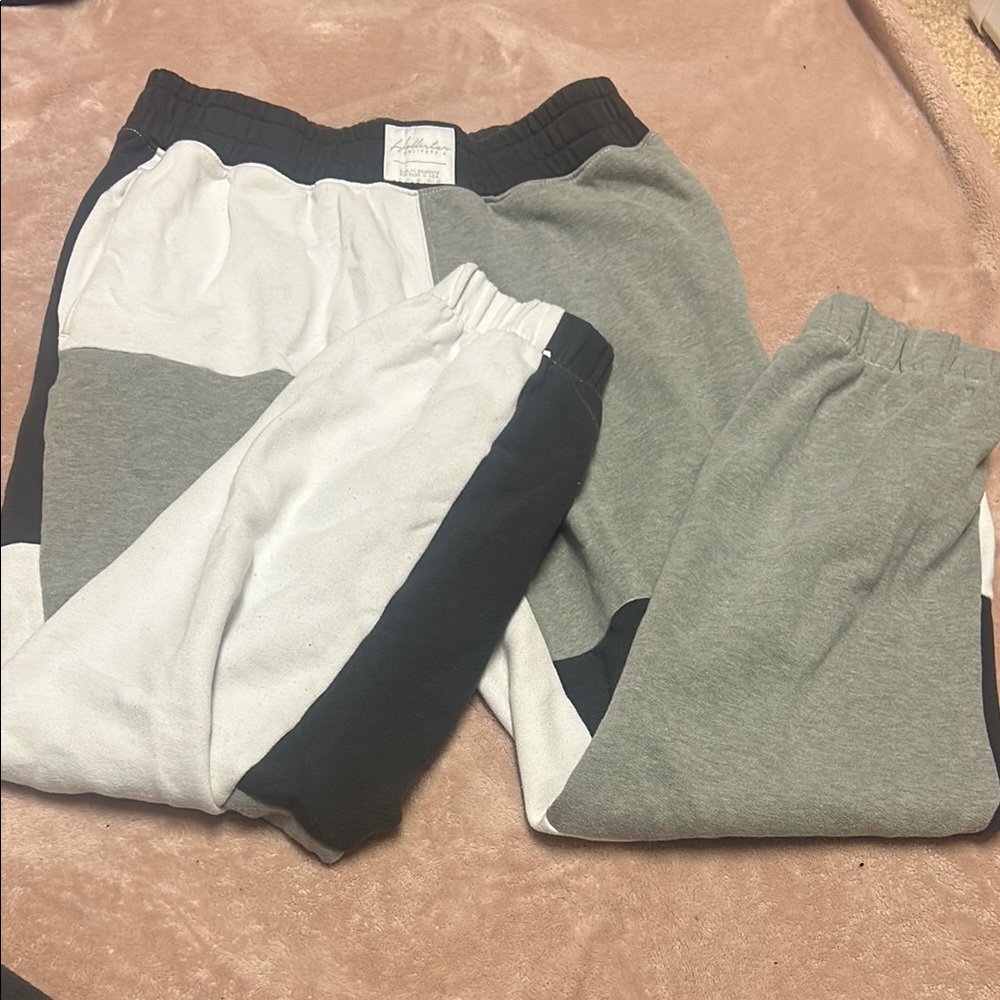 Hollister patch work comfy sweats